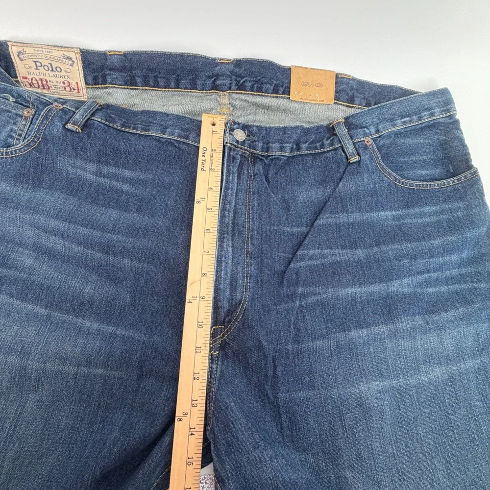 Polo Ralph Lauren Authentic Dungarees Classic Fit Jeans Men 50x34 Blue Denim New